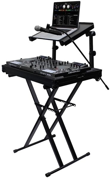 open zoom image for Odyssey LTBXS2MTCP 2-Tier DJ X-Stand Combo Pack, Black, Alt