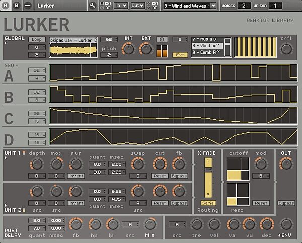 open zoom image for Native Instruments Reaktor (Macintosh and Windows), Lurker