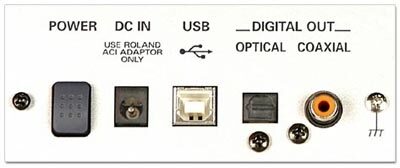 open zoom image for Edirol M100FX 10-Channel Audio Mixer with Effects, Rear