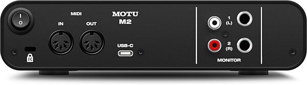 open zoom image for MOTU M2 USB Audio Interface, New, Action Position Back