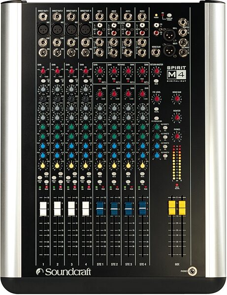 open zoom image for Spirit by Soundcraft RW5631 M4 4-Mono 4-Stereo Channel Mixer, Main