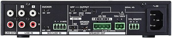 open zoom image for TASCAM MA-BT240 Mixing Amplifier with Bluetooth, New, Action Position Back
