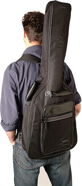 open zoom image for On-Stage GBE4660 Deluxe Electric Guitar Bag, In Use