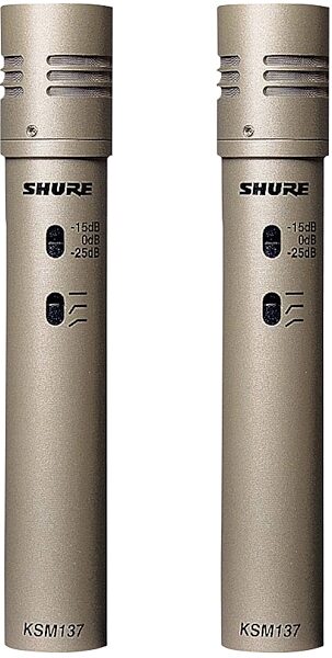 open zoom image for Shure KSM137 Small-Diaphragm Condenser Microphone, Stereo Matched Pair, KSM137/SL ST, Main