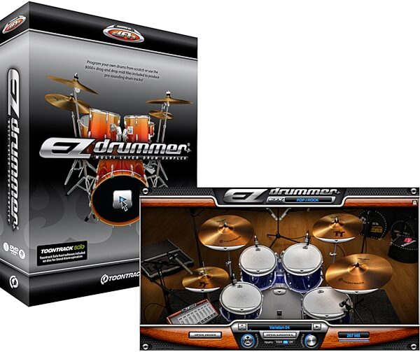 open zoom image for Toontrack EZ Drummer Virtual Drum Instrument Software (Mac and Windows), Main