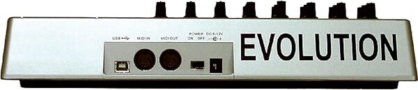 open zoom image for Evolution UC33e MIDI Control Surface, Rear View