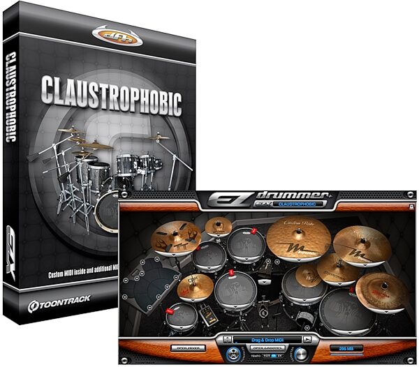 open zoom image for Toontrack Claustrophobic EZX Expansion for EZ Drummer Software, Main