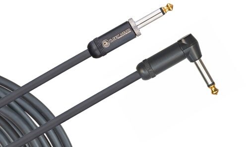 open zoom image for D'Addario American Stage Instrument Cable with Straight to Right Angle End, 10 foot, Main