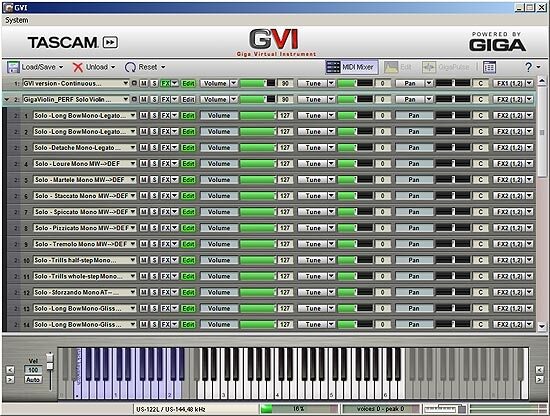 open zoom image for TASCAM GVI Giga Virtual Instrument Plug-In (Windows), Main