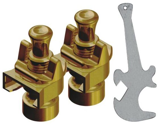 open zoom image for Hennessey NSL8200 Guitar Strap Locks, Gold