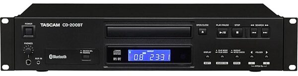 open zoom image for TASCAM CD-200BT Professional CD Player with Bluetooth, New, Main