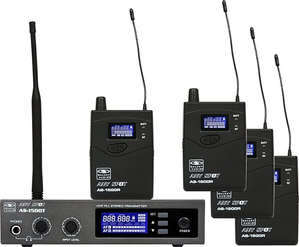 open zoom image for Galaxy Audio AS-1500-4 Wireless Personal Monitor Band Pack System, Main