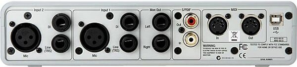 open zoom image for Digidesign Mbox 2 Audio Interface (Macintosh and Windows), Back