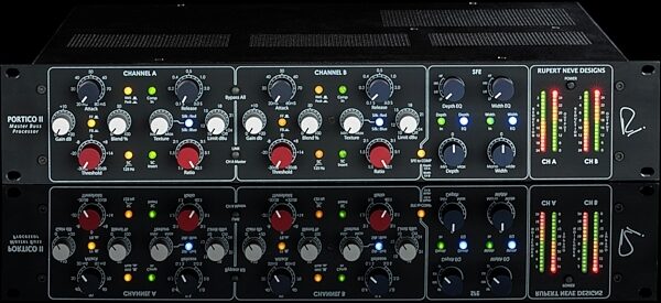 open zoom image for Rupert Neve Designs Portico II Master Buss Processor Stereo Compressor, Black, In Use