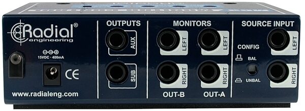 open zoom image for Radial MC3 Studio Monitor Controller, Rear