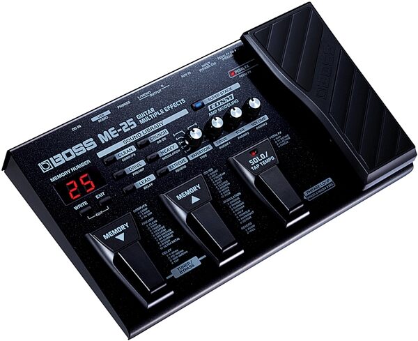open zoom image for Boss ME-25 Guitar Multi-Effects Pedal, Angle