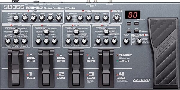 open zoom image for Boss ME-80 Guitar Multi-Effects Pedal, Main