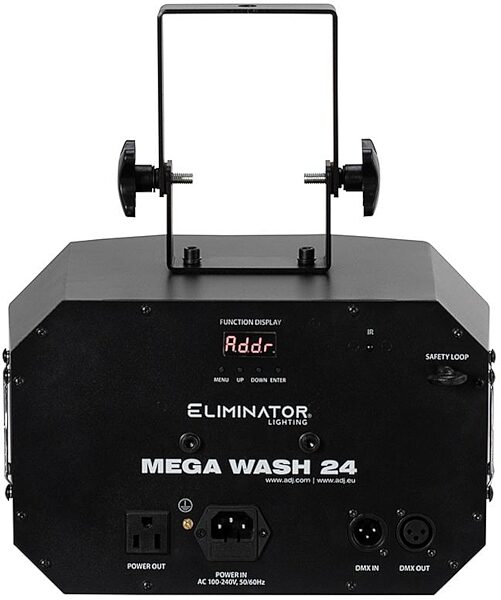 open zoom image for Eliminator Lighting Mega Wash 24 Light, New, Action Position Back