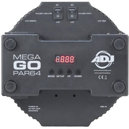 open zoom image for American DJ Mega Go PAR 64 Stage Light, Rear