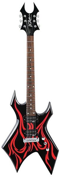 open zoom image for B.C. Rich Metal Master Warlock Electric Guitar, Tribal Fire