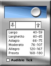 open zoom image for eMedia Blues Guitar Legends Educational Software (Macintosh and Windows), Metronome