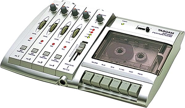open zoom image for TASCAM MF-P01 4-Track Cassette Portastudio, Right Angle View