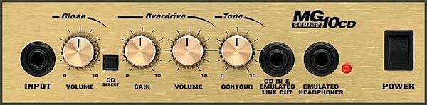 open zoom image for Marshall MG10CD Guitar Combo Amplifier (10 Watts, 1x6.5 in.), Front Panel