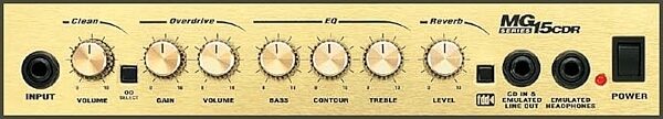 open zoom image for Marshall MG15CDR Guitar Combo Amplifier (15 Watts, 1x8 in.), Front Panel