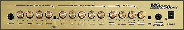 open zoom image for Marshall MG250DFX Guitar Combo Amplifier (2x50 Watts, 2x12 in.), Front Panel