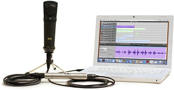 open zoom image for MXL Mic Mate Microphone Preamp and USB Interface, With a Mac for Example