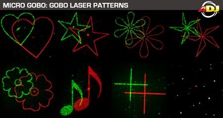 open zoom image for American DJ Micro Gobo Laser Effect Light (with Remote), Gobos