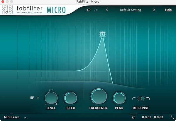 open zoom image for FabFilter Micro Audio Plug-in Software, Digital Download, Action Position Back