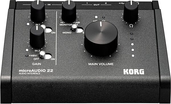 open zoom image for Korg microAUDIO 22 USB Audio Interface, New, Action Position Back