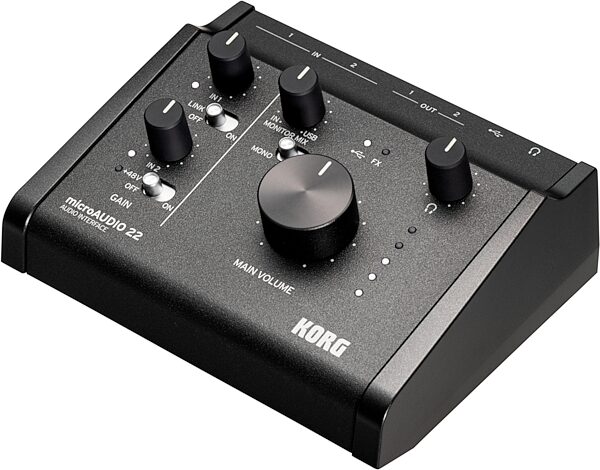open zoom image for Korg microAUDIO 22 USB Audio Interface, New, Action Position Back