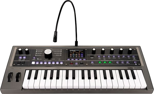 open zoom image for Korg MicroKorg 2 Synthesizer Keyboard with Vocoder, Black, Action Position Back