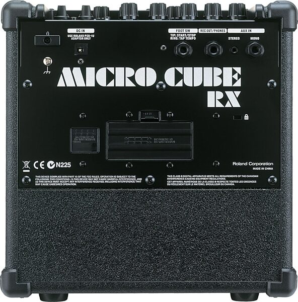 open zoom image for Roland Micro Cube RX Battery-Powered Guitar Amplifier, Rear