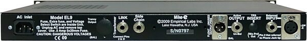 open zoom image for Empirical Labs EL9 Mike-E Microphone Preamp, New, Rear