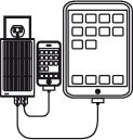 open zoom image for Revolve xeMilo Hybrid Charger, Setup Example