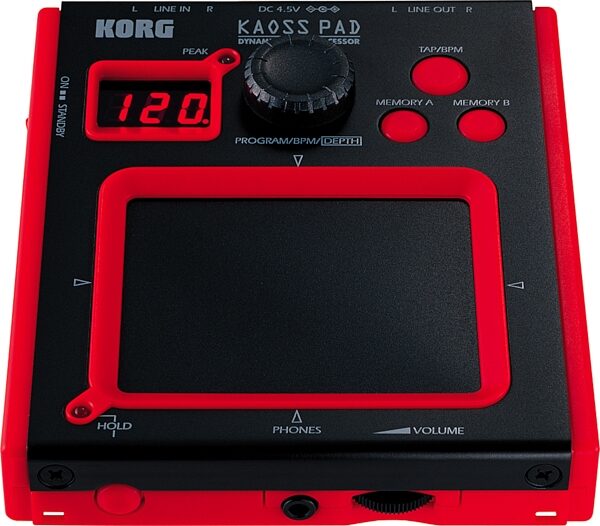 open zoom image for Korg MINIKP Mini Kaoss Pad, Front Angle