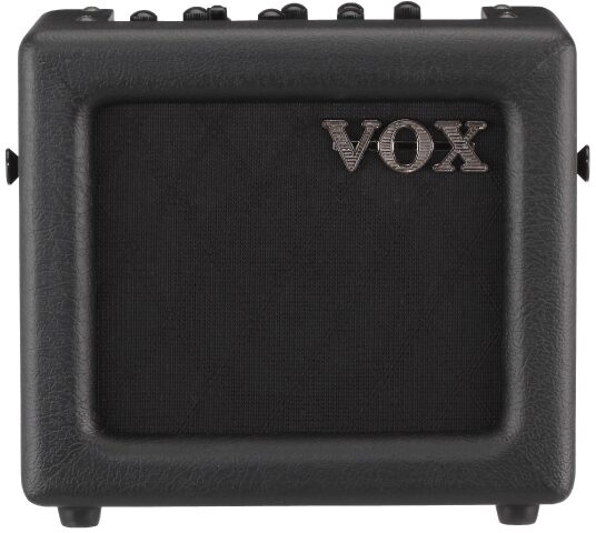 open zoom image for Vox MINI3 Battery-Powered Modeling Guitar Mini Amplifier, Black - Front