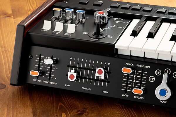 open zoom image for Korg miniKORG 700Sm Keyboard Synthesizer, New, Action Position Back