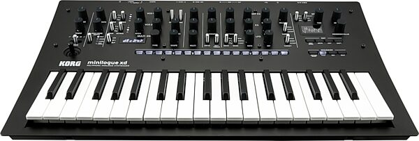 open zoom image for Korg Minilogue XD Analog Keyboard Synthesizer, Standard Black, Action Position Back