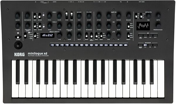 open zoom image for Korg Minilogue XD Analog Keyboard Synthesizer, Standard Black, Main