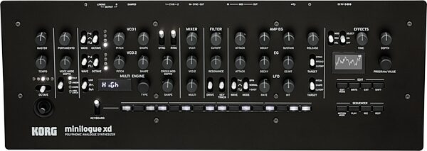 open zoom image for Korg Minilogue XD Module Desktop Analog Synthesizer, New, Action Position Back