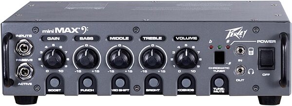 open zoom image for Peavey MiniMAX Bass Guitar Amplifier Head (600 Watts), New, Action Position Back
