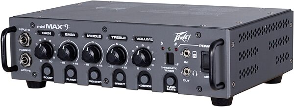 open zoom image for Peavey MiniMAX Bass Guitar Amplifier Head (600 Watts), New, Action Position Back