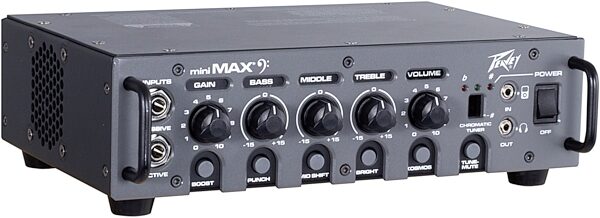 open zoom image for Peavey MiniMAX Bass Guitar Amplifier Head (600 Watts), New, Action Position Back