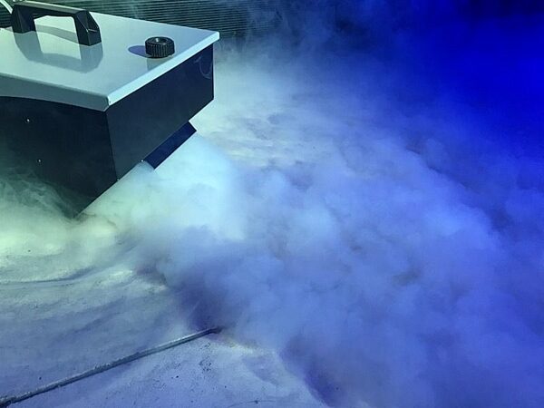 open zoom image for Eliminator Lighting Mister Kool EP Fog Machine, New, Action Position Back