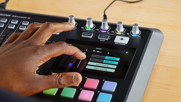 open zoom image for TASCAM Mixcast 4 Podcast Workstation, New, Action Position Back
