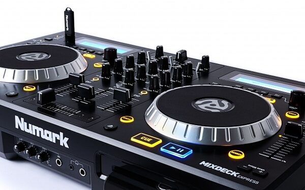 open zoom image for Numark Mixdeck Express Multi-Format USB DJ CD Controller System, ve